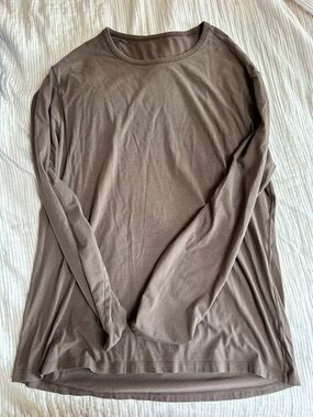 lululemon athletica Men's Long-Sleeve Crewneck — Taupe Brown